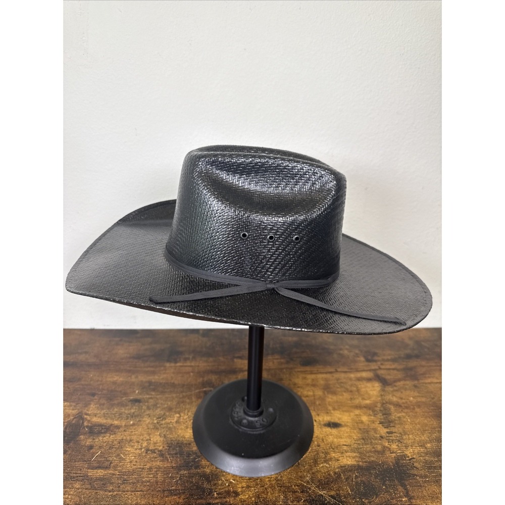 Twister DWP990722 2N4 Cowboy Hat Black Kid Size L Stiff Straw New Western